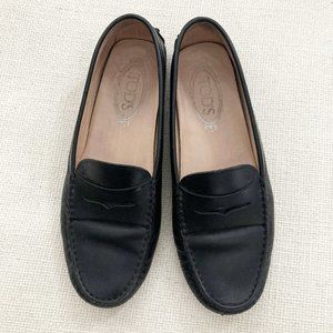 Tod's Black Driving Loafers